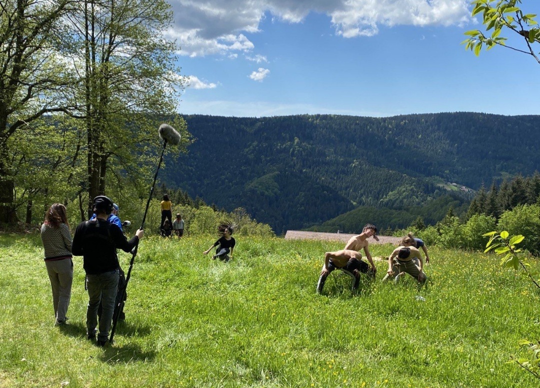 Dreharbeiten auf dem Braunberg